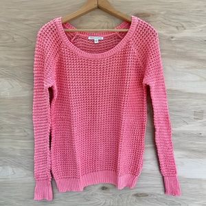 ❄️3/$20!❄️ American Eagle Pink Mesh Knit Sweater